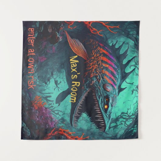 海 タペストリー (正面(横))