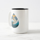 海 ツートーンマグカップ (正面左)