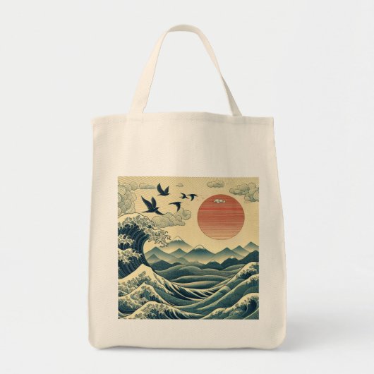 海 トートバッグ (正面)