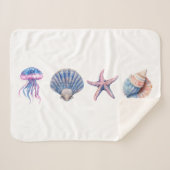 「海・ドリームス」毛布 シェルパブランケット (正面(横))