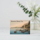 海、ナポリのカンパニア州、イタリアによるソレント 名刺 (スタンド正面)