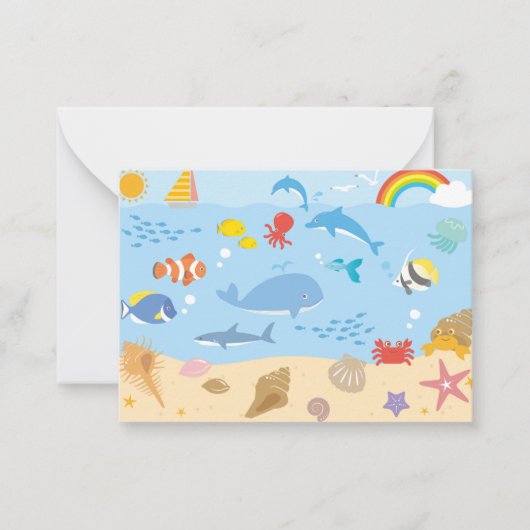 海 ノートカード (正面)