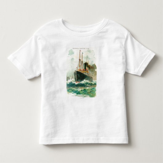 海、ハンブルクアメリカのパトリシアの眺め トドラーTシャツ (正面)