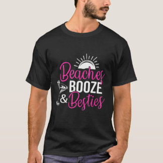 海 ビーチと酒と親友たち 独身最後のビーチバケーション Tシャツ