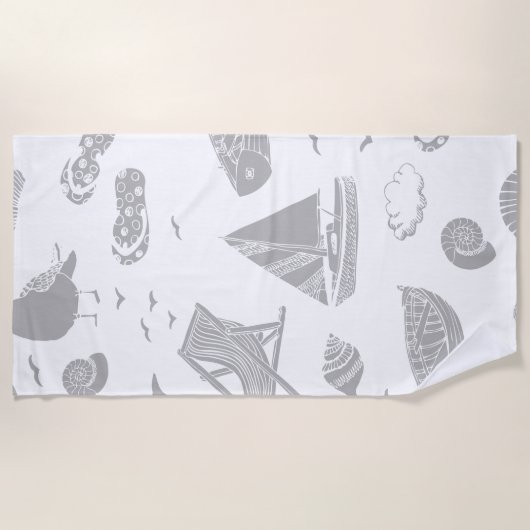 海 ビーチタオル (正面)