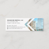 海/ビーチレンタルプロパティマネージャカスタムの写真 スキニー名刺 (裏面)