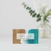 海/ビーチレンタルプロパティマネージャカスタムの写真 名刺 (スタンド正面)