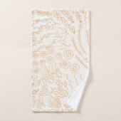 海 |ビーチー |コーラル バスタオルセット (ハンドタオル)