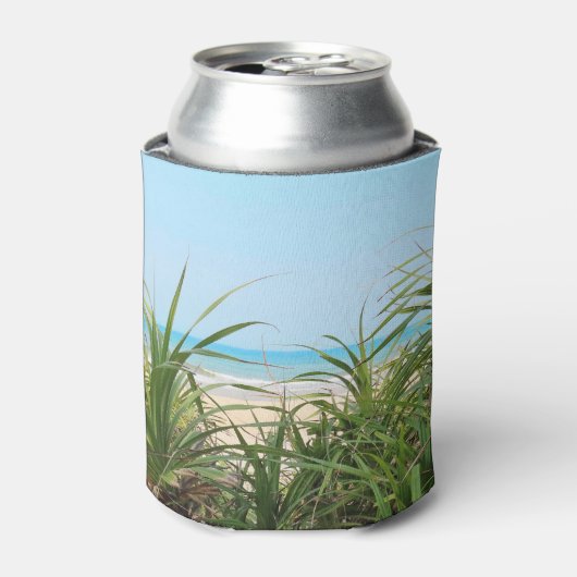 海，ビーチ，ヤシ，自然，夏，木，熱帯， 缶クーラー (缶正面)