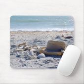 海、ビーチ、海の貝 マウスパッド (マウス)