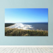 海、ビーチ、青空の風景の写真 キャンバスプリント (インサイチュ (ウッドフロア))