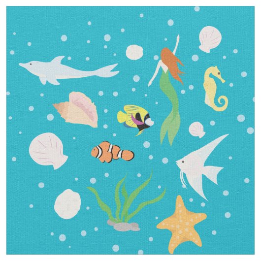 海 ファブリック (クローズアップ)