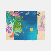 海 フリースブランケット (正面(横))