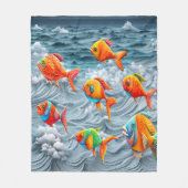 海 フリースブランケット (正面)