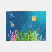 海 フリースブランケット (正面(横))