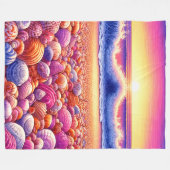 海 フリースブランケット (正面(横))