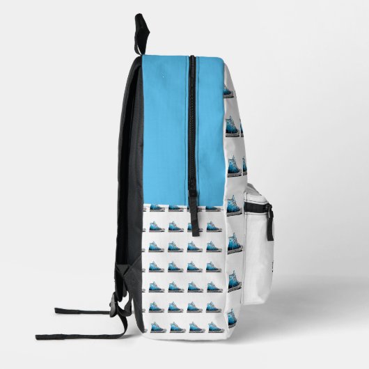 海 プリントバックパック (左)