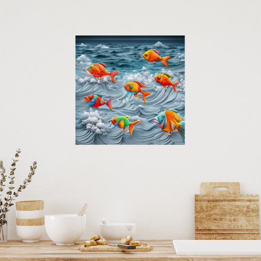 海 ポスター (キッチン)