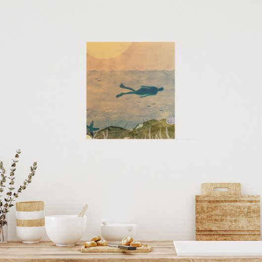 海 ポスター (キッチン)