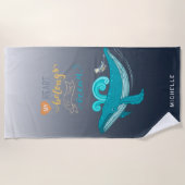 海 | モノグラムビーチタオル ビーチタオル (正面)