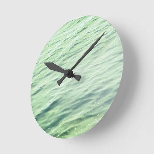 海 ラウンド壁時計 (傾斜)