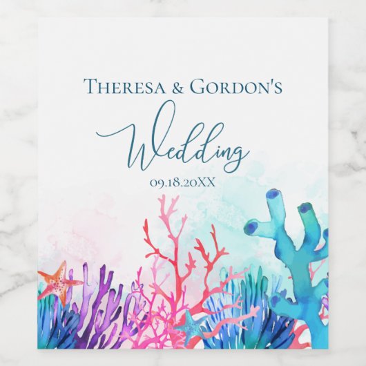 海 ワインラベル (シングルラベル)