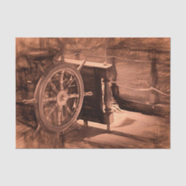 海·ヴィンテージ·ネービー·シップ·ブラウン·コースタル·アート 薄葉紙