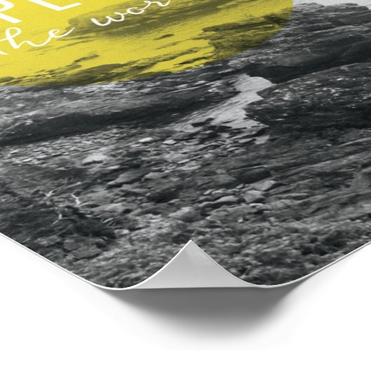 海 |世界を探索引用文 ポスター (角)