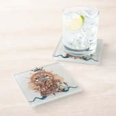 海/出荷 ガラスコースター (アングル)