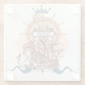 海/出荷 ガラスコースター (裏面)