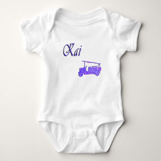 海, 名前と消防車, ベビーボディスーツ (正面)