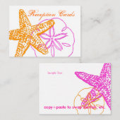 『海』、囲いのカード、チャビー·名刺 エンクロージャーカード (正面/裏面)