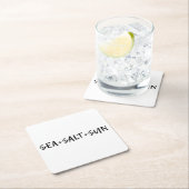 海+塩+日 スクエアペーパーコースター (インサイチュ)