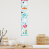 海/女の子の成長チャートの下保に8 x 44! ポスター (キッチン)