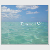 海 | 折り返し紙| 花嫁結婚家 ラッピングペーパー (フラット)