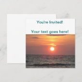 海 招待状 (正面/裏面)