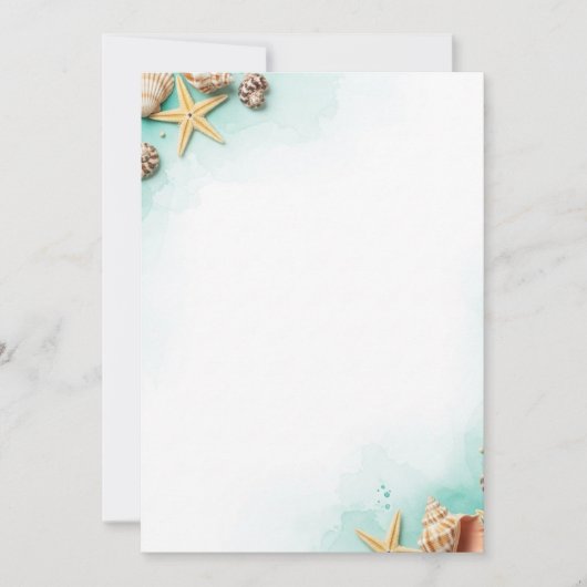 海 招待状 (正面)