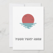 海 招待状 (正面)