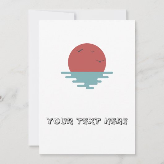 海 招待状 (正面)