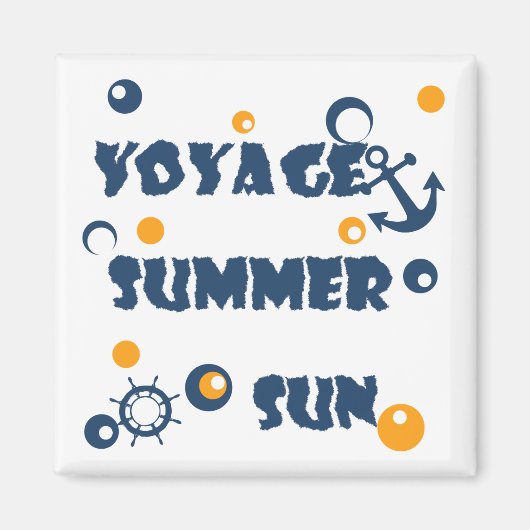 海、旅行、夏 マグネット (正面)