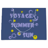 海、旅行、夏、日 ラージペーパーバッグ (正面)