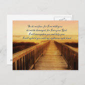 海・日没・聖句 ポストカード (正面/裏面)