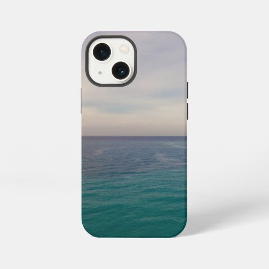 海-水-休暇-青-波- iPhoneケース (裏面)