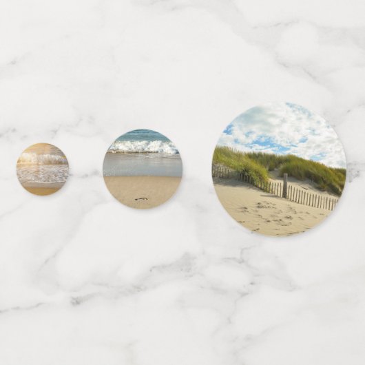 海，波と砂丘 –  コンフェッティ (裏面)