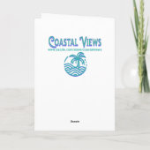 海、波止場、ふわふわ考えの雲 カード (裏面)