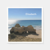 海，海，水，自然，風景，ビーチ，ナプキ スタンダードカクテルナプキン (正面)