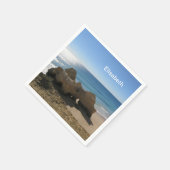 海，海，水，自然，風景，ビーチ，ナプキ スタンダードカクテルナプキン (角)