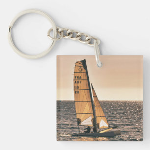 海、海、自然 キーホルダー