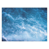 海 – 濃い青の波 テーブルクロス (正面(横))