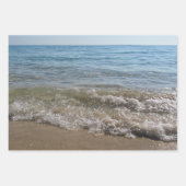 海&砂ビーチ波 ラッピングペーパーシート (正面3)